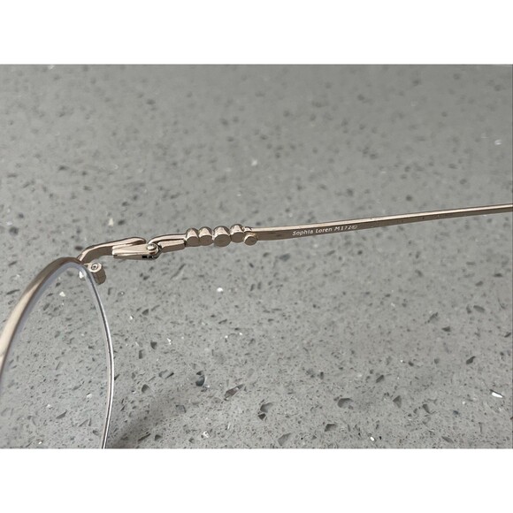 SOPHIA LOREN M172 ZYLOWARE 057 BROWN EYEGLASSES FRAMES ONLY 54-18 oval full rim - Picture 7 of 13